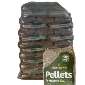 Palete de 65 sacos de pellets de madeira EN Plus Steampower