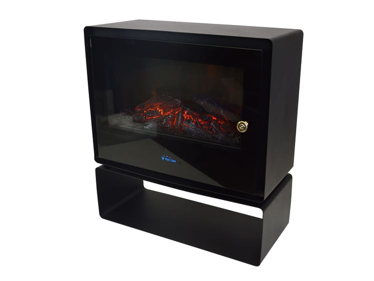 Salamandra Elétrica de chão 2000W 48X21X53 cm preto Pureline - Image 2