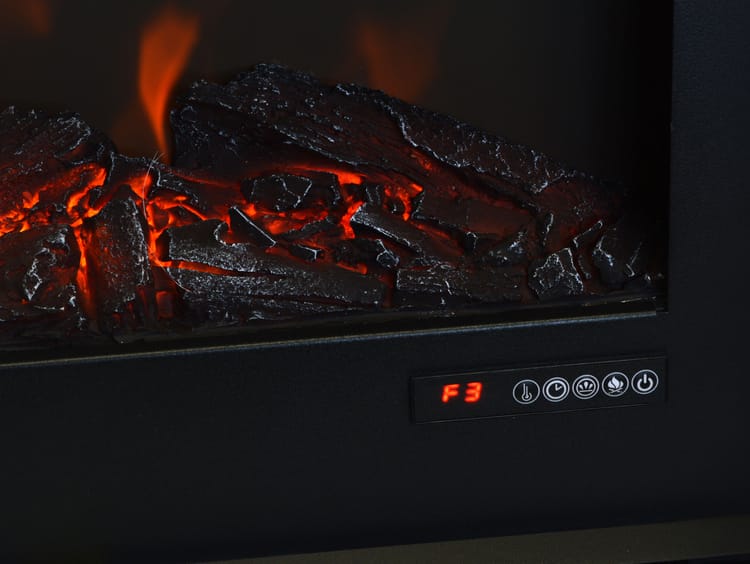 Salamandra Elétrica de chão 2000W 48X21X53 cm preto Pureline - Image 4