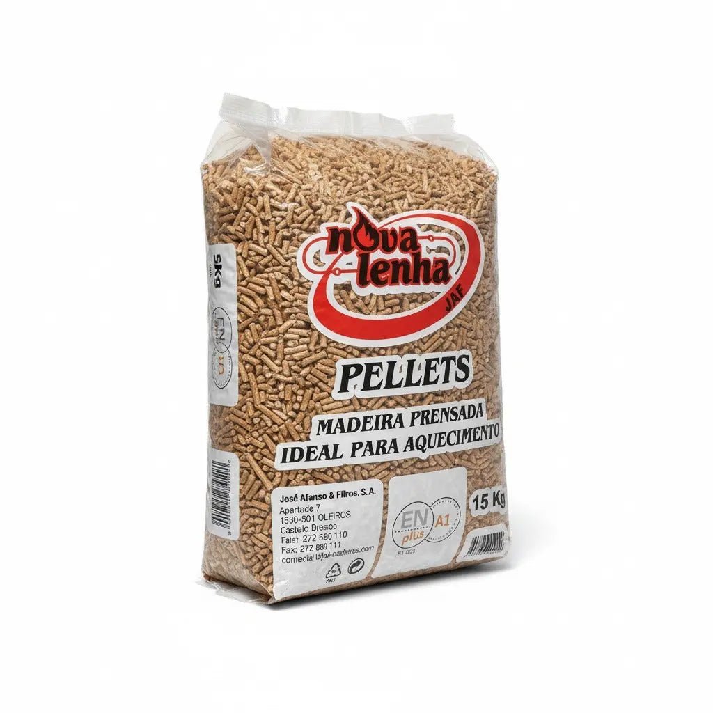 Pellets NovaLenha A1 Plus Certificados – Palete de 1155 kg de Pinho 100% Natural 1 Pellets NovaLenha A1 Plus Certificados – Palete de 1155 kg de Pinho 100% Natural